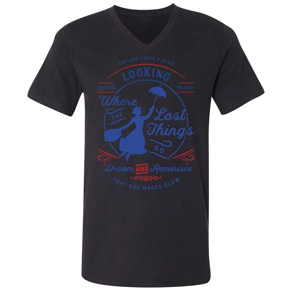 Unisex V-Neck T-Shirt - JJDKJW57 - Black - 11
