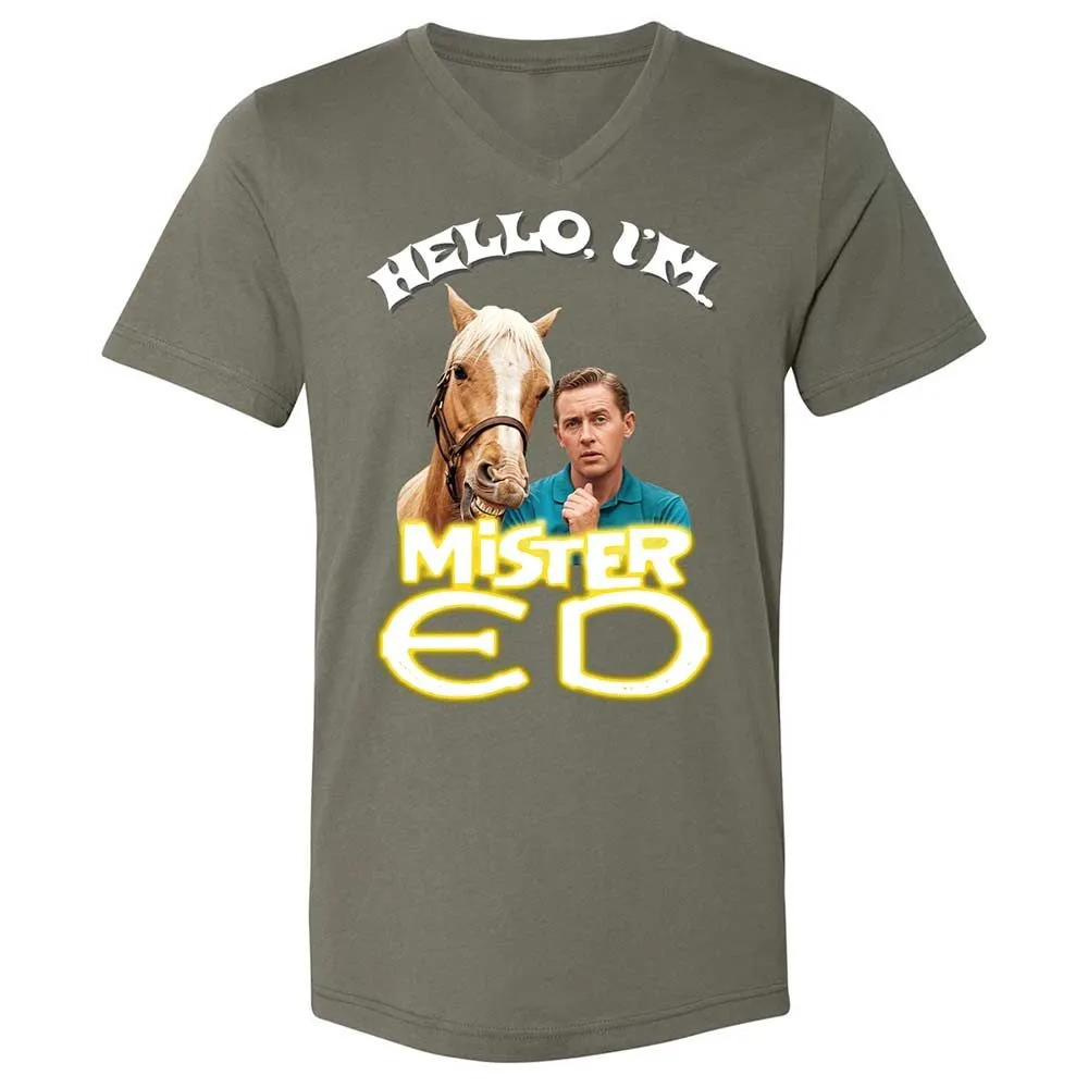Unisex V-Neck T-Shirt - 95HM1K56 - Military Green - 11