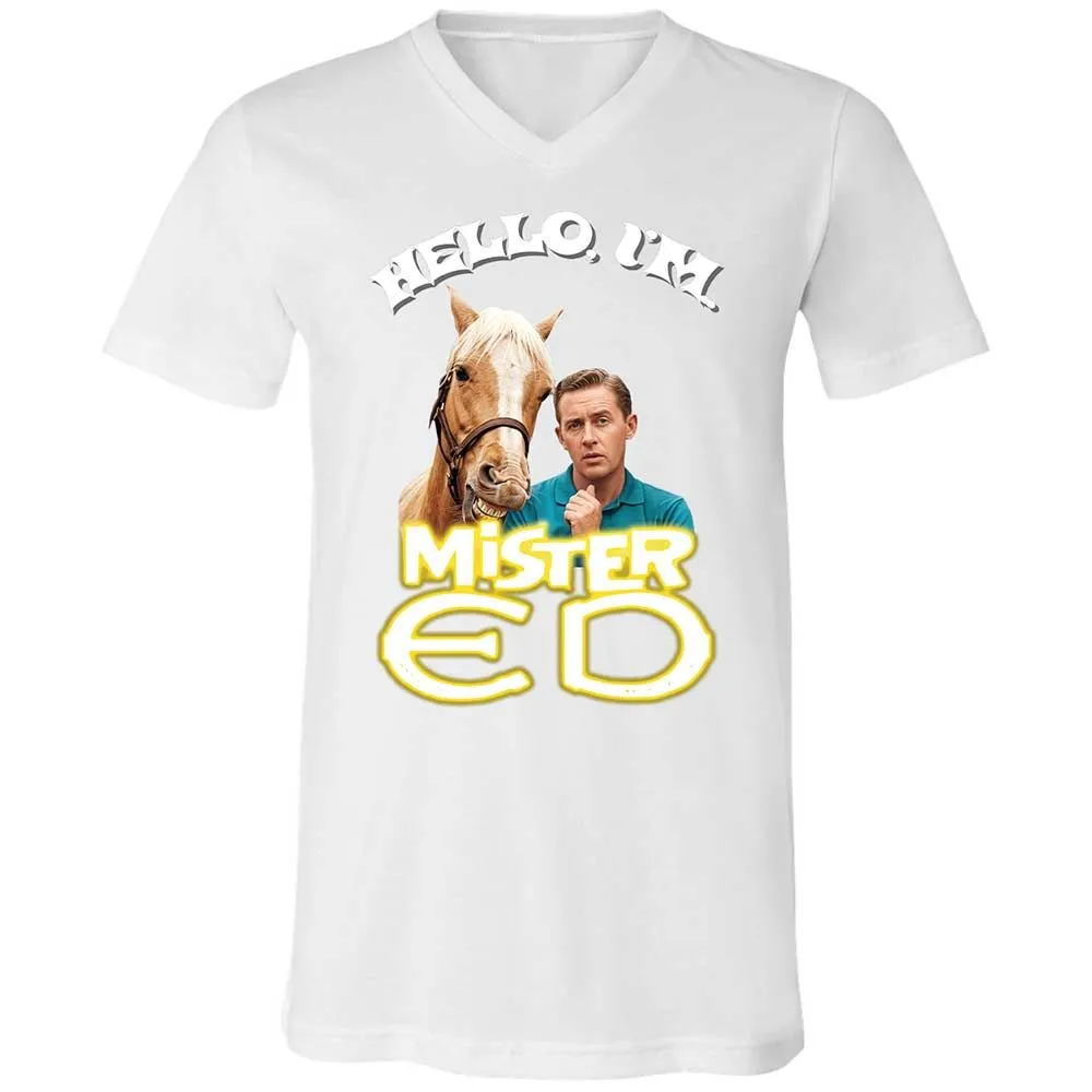 Unisex V-Neck T-Shirt - 95HM1K56 - White - 16