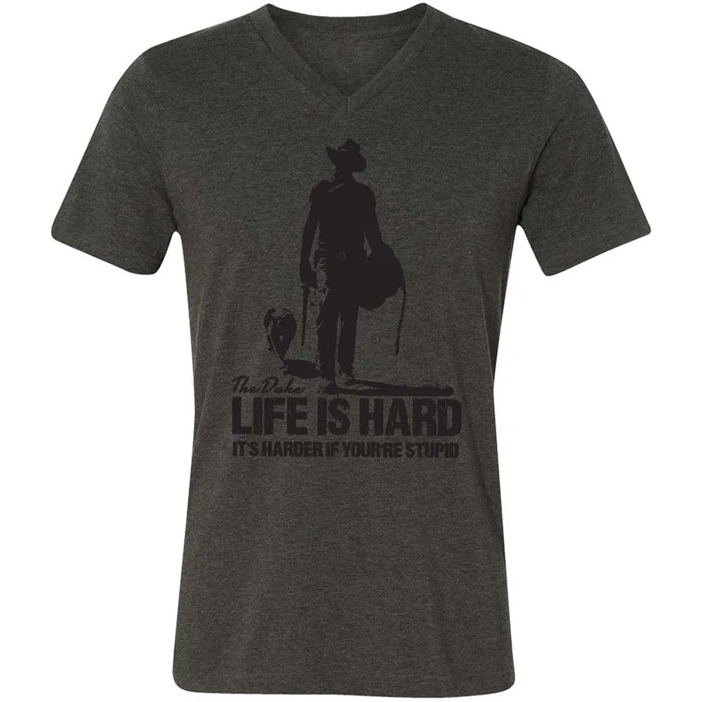 Life is hard - Dark Grey Heather - 8