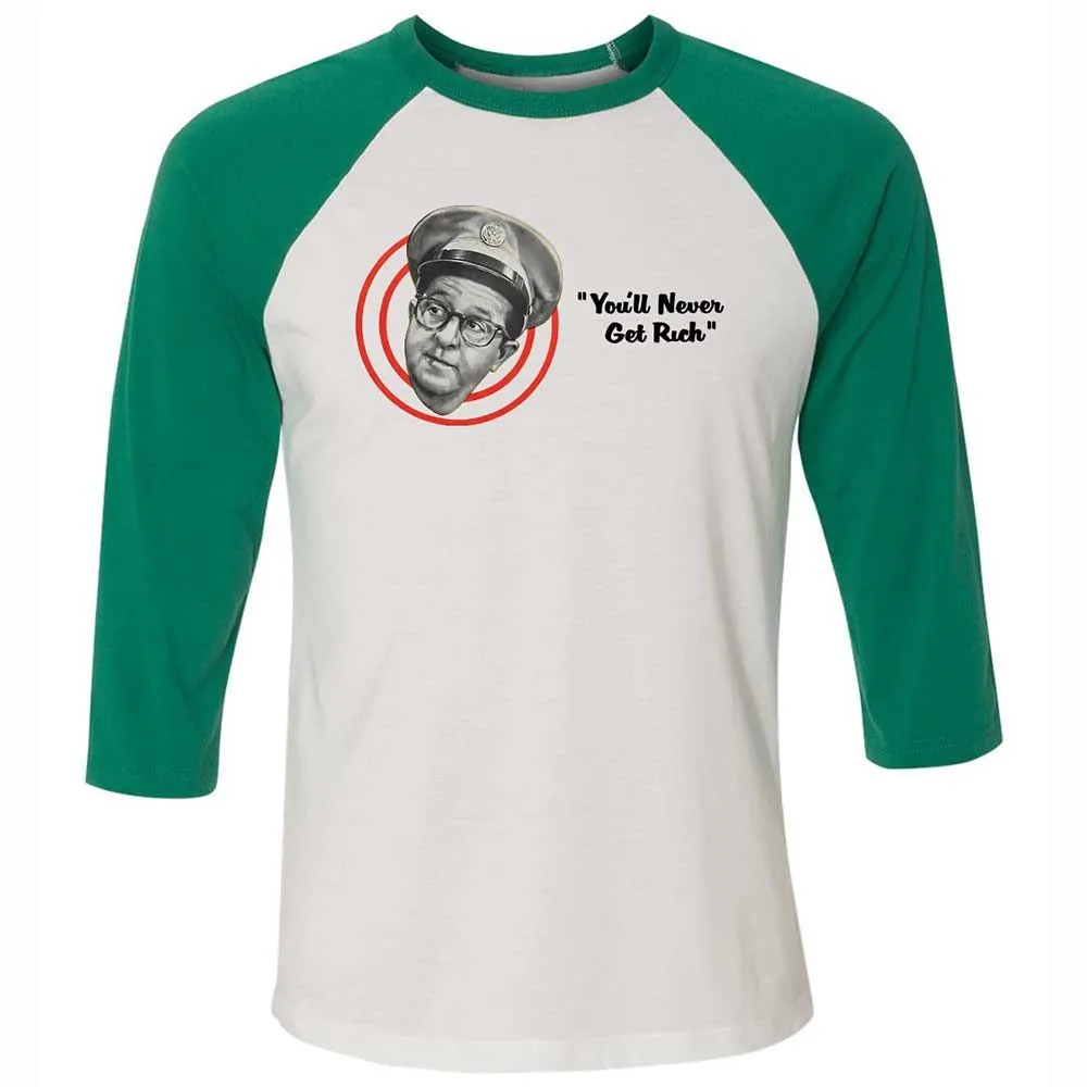 Unisex 3/4 Baseball Tee - 3MMGKA4D - White/Kelly - 6