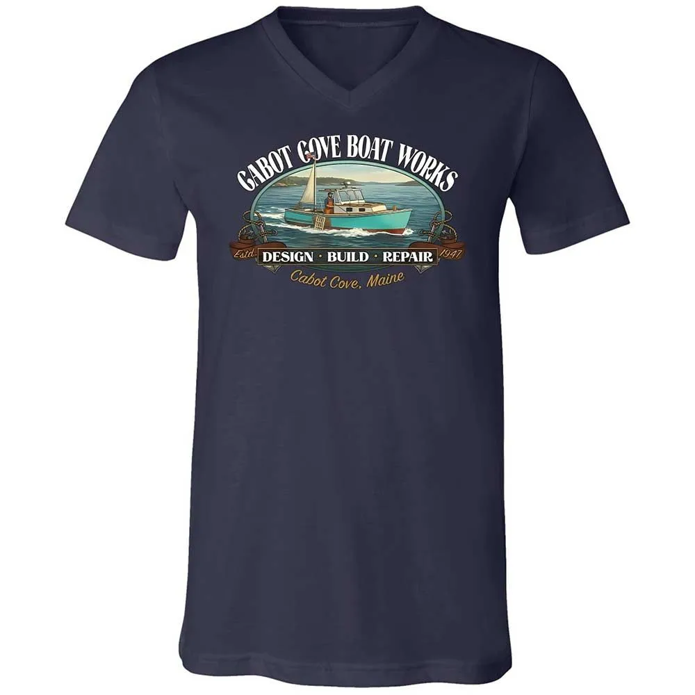 Unisex V-Neck T-Shirt - J2SSQL7E - Navy - 2