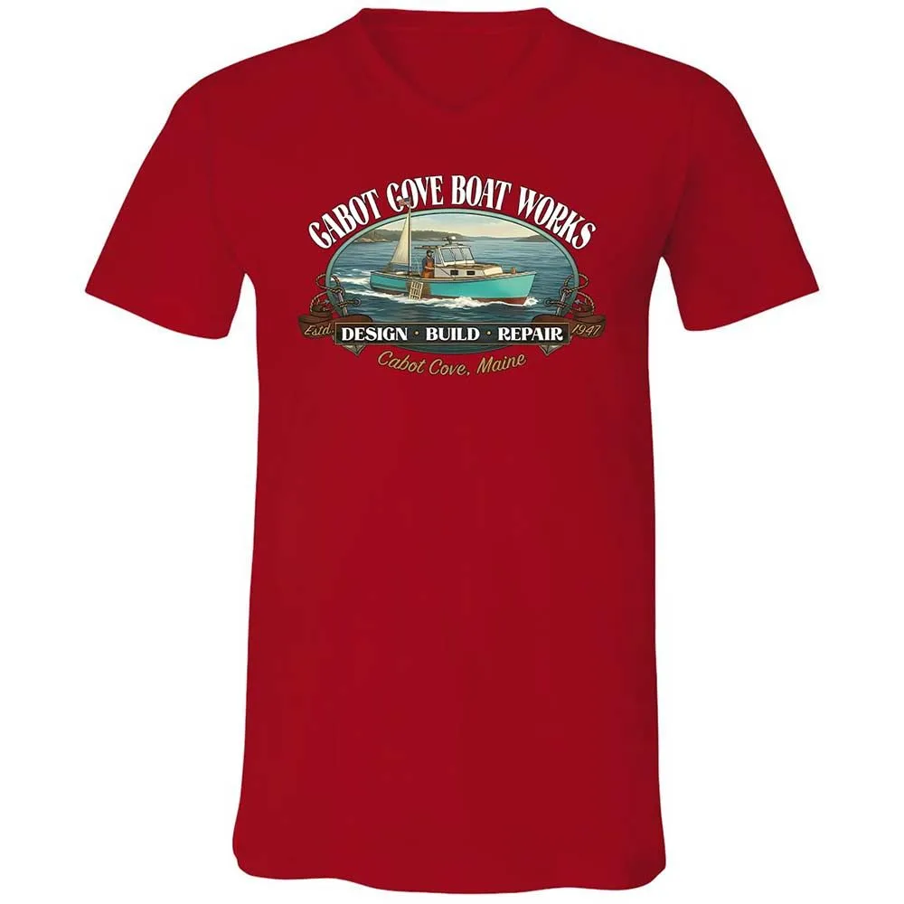 Unisex V-Neck T-Shirt - J2SSQL7E - Red - 6