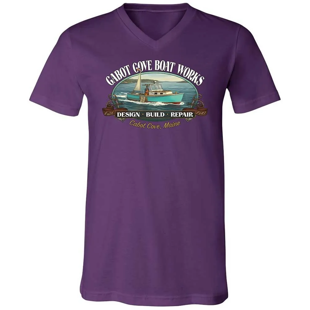 Unisex V-Neck T-Shirt - J2SSQL7E - Team Purple - 10
