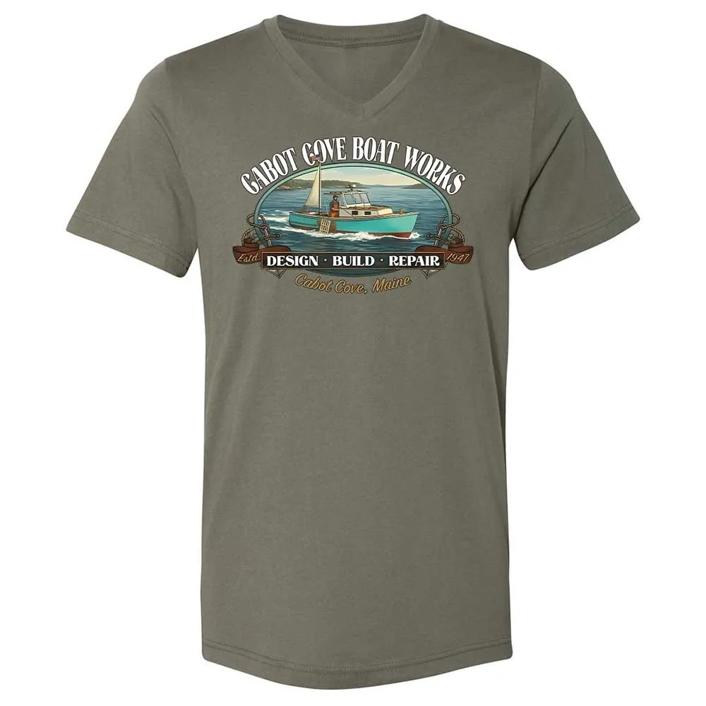 Unisex V-Neck T-Shirt - J2SSQL7E - Military Green - 11
