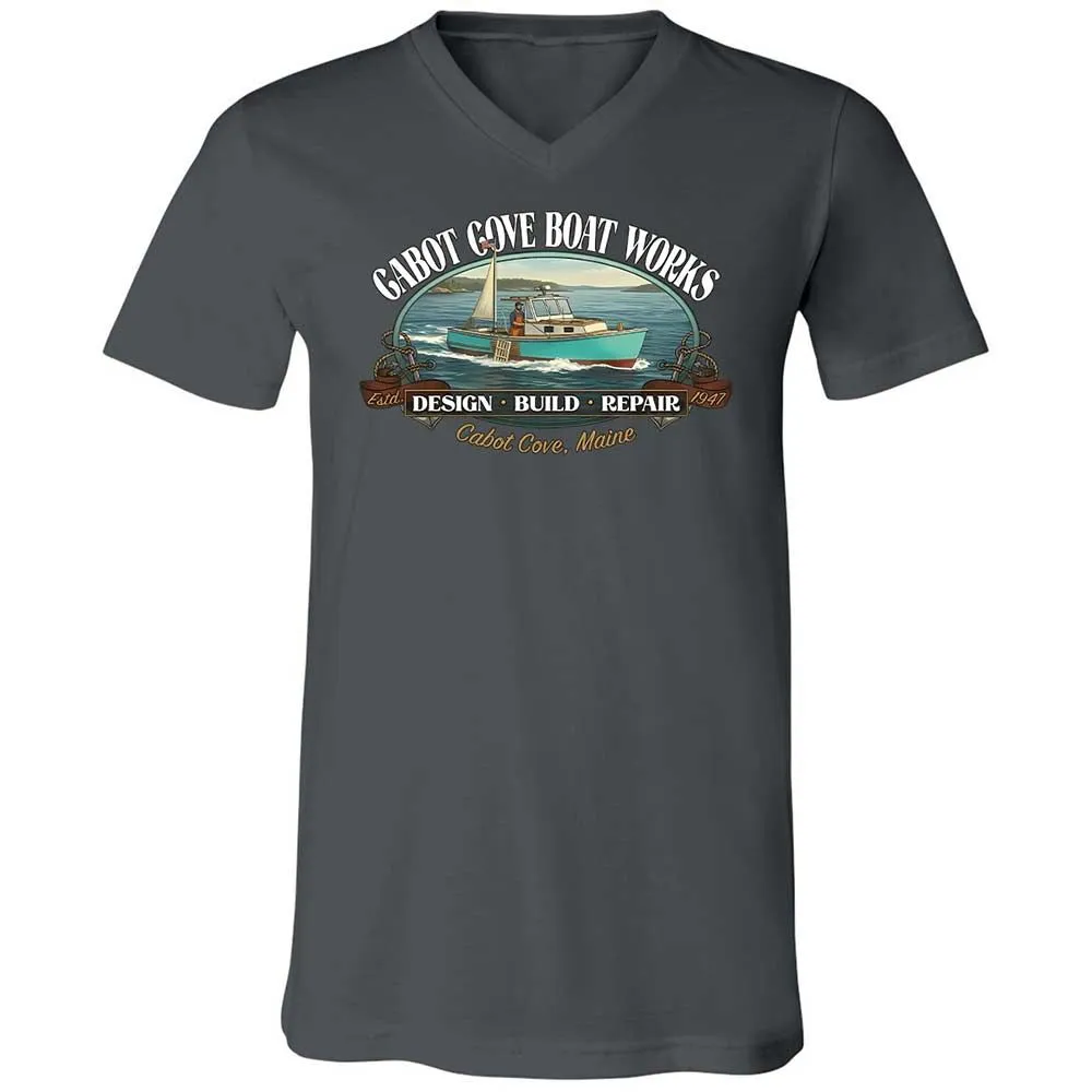 Unisex V-Neck T-Shirt - J2SSQL7E - Asphalt - 13