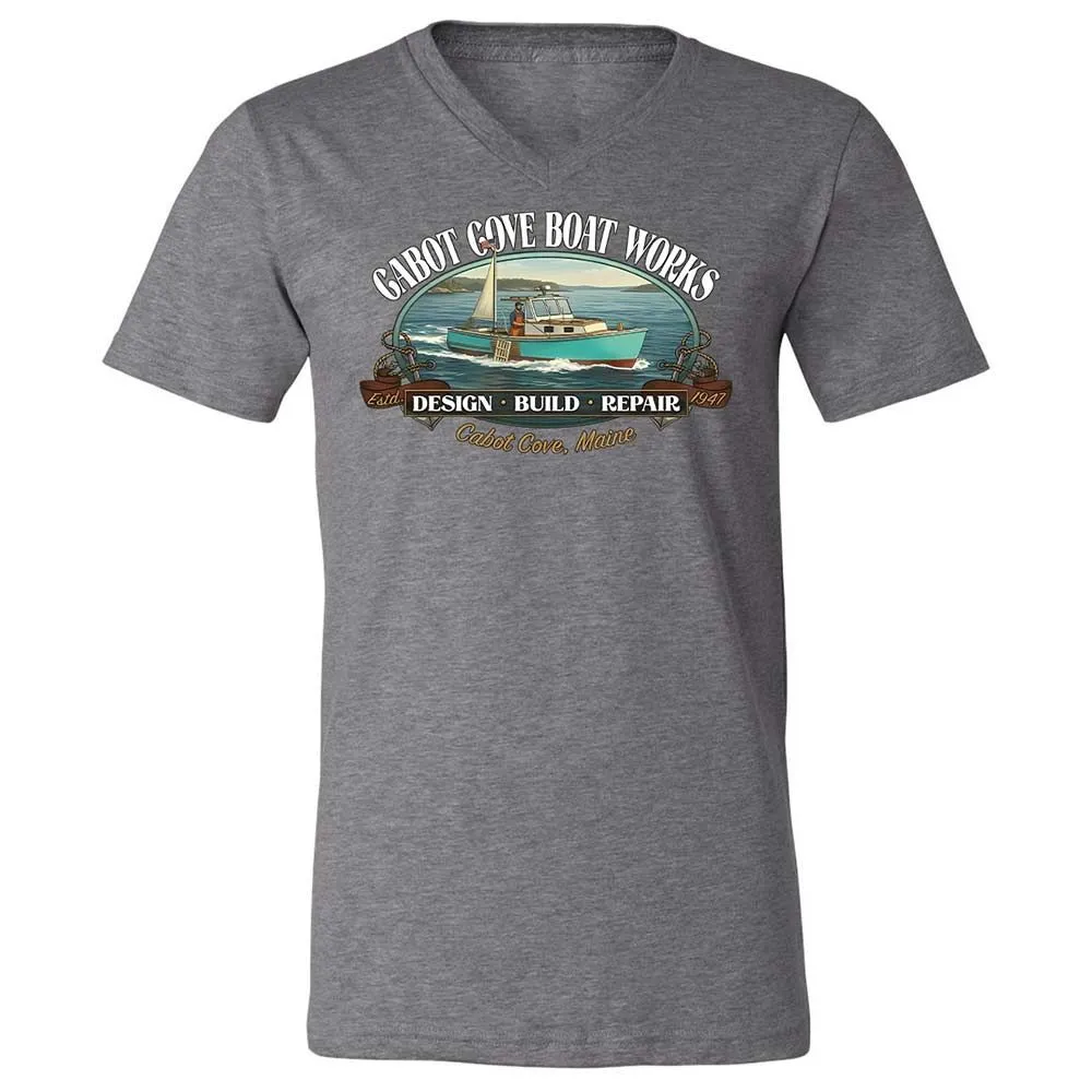 Unisex V-Neck T-Shirt - J2SSQL7E - Deep Heather - 14