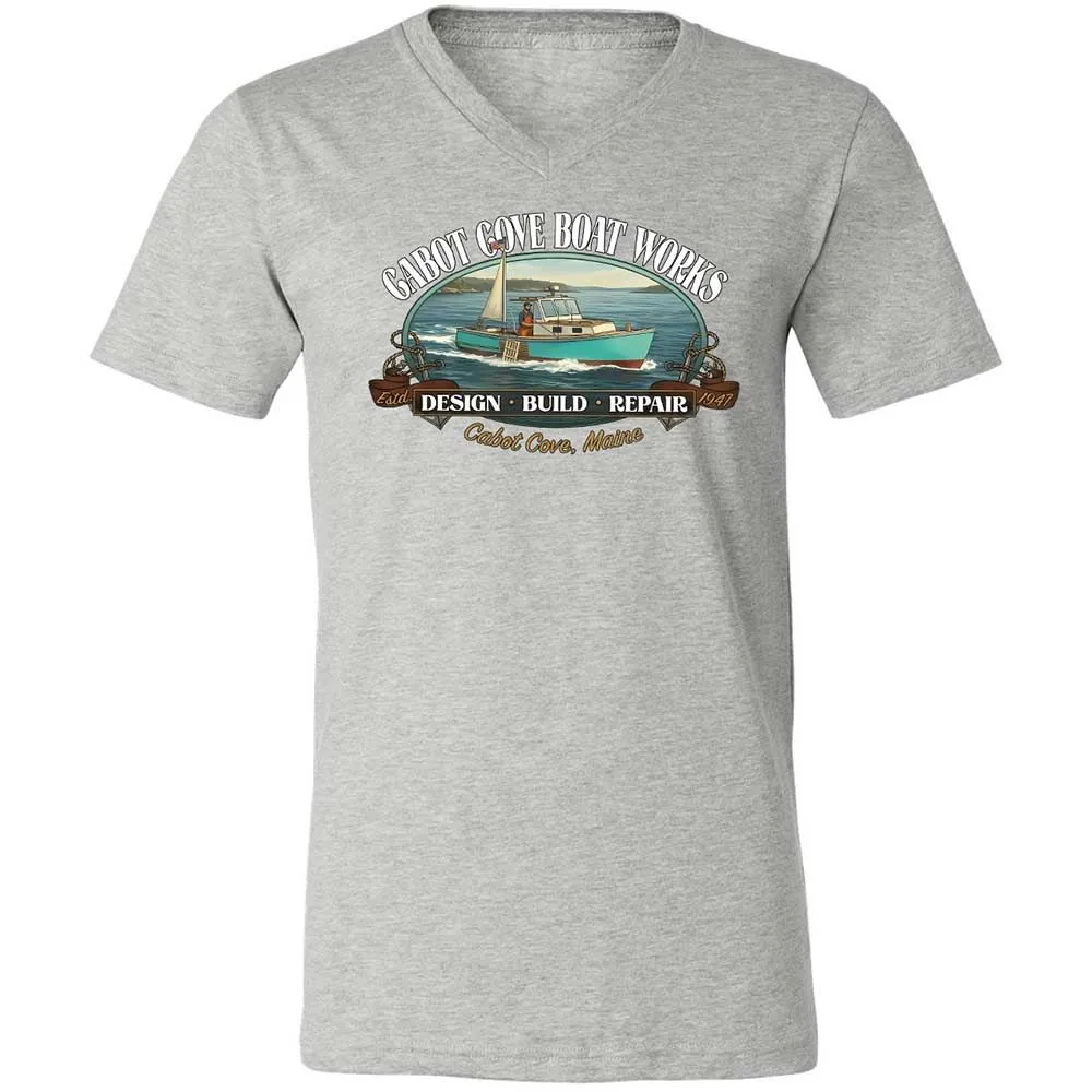 Unisex V-Neck T-Shirt - J2SSQL7E - Athletic Heather - 15