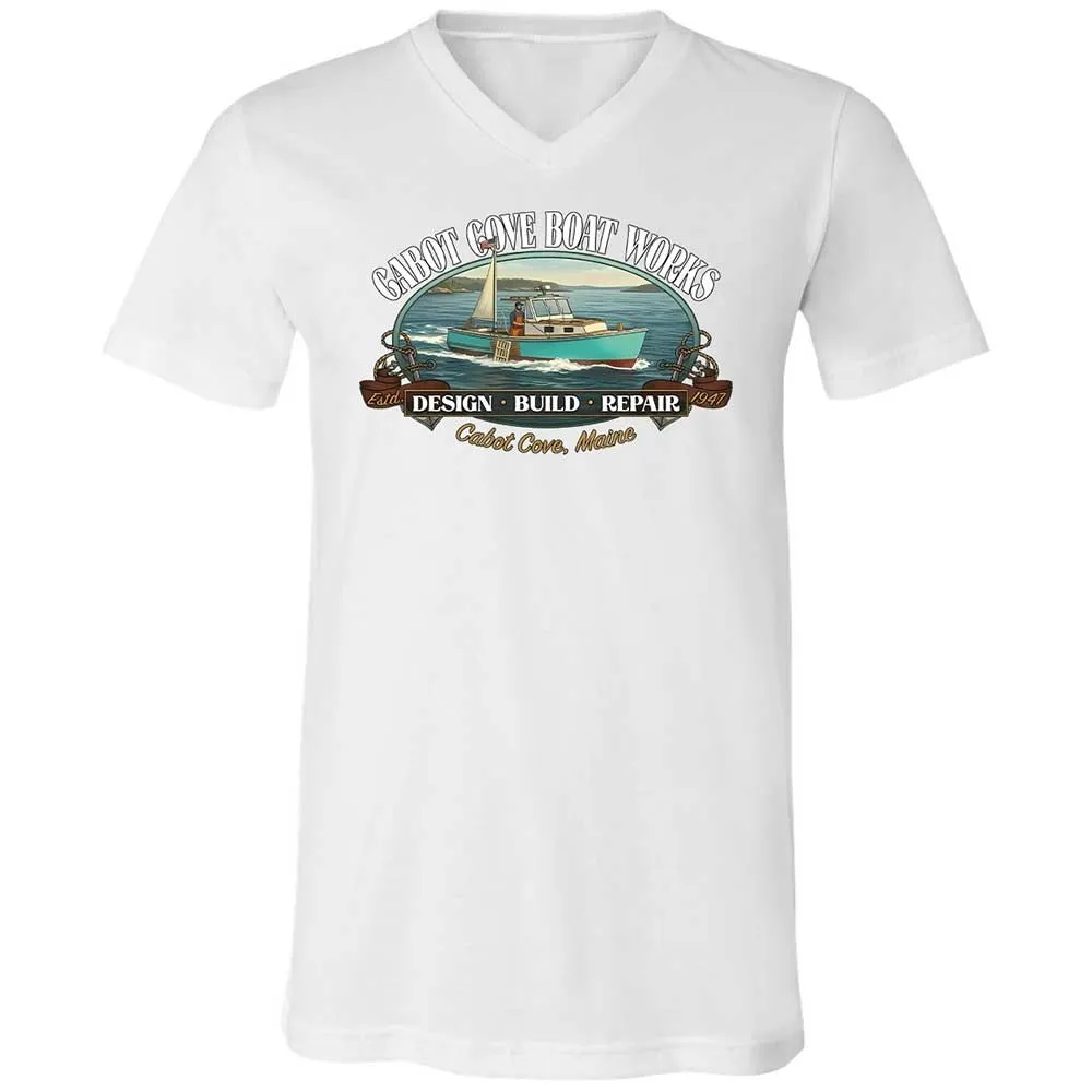 Unisex V-Neck T-Shirt - J2SSQL7E - White - 16