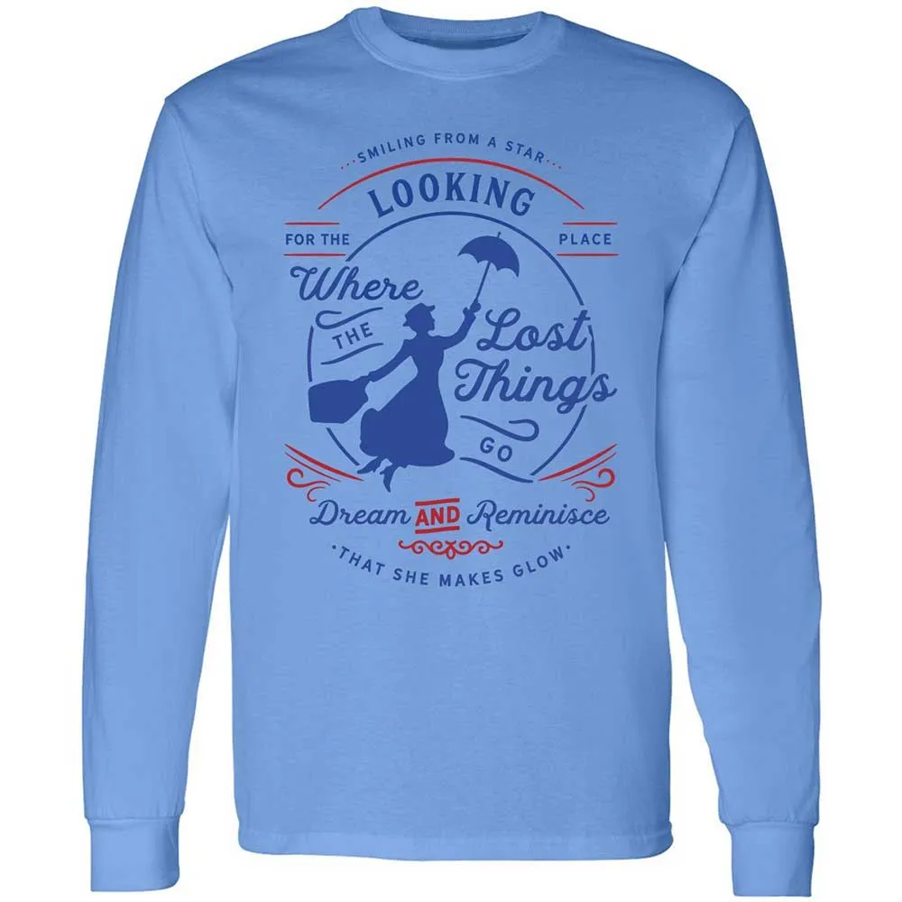 Long Sleeve T-Shirt - D8G1LR9V - Carolina Blue - 5