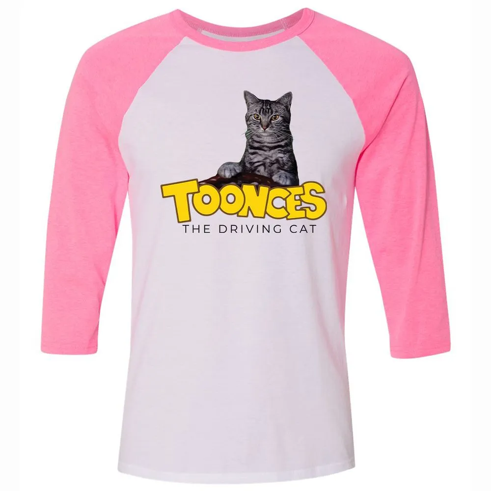 Unisex 3/4 Baseball Tee - N24S4HYC - White/Neon Pink - 12