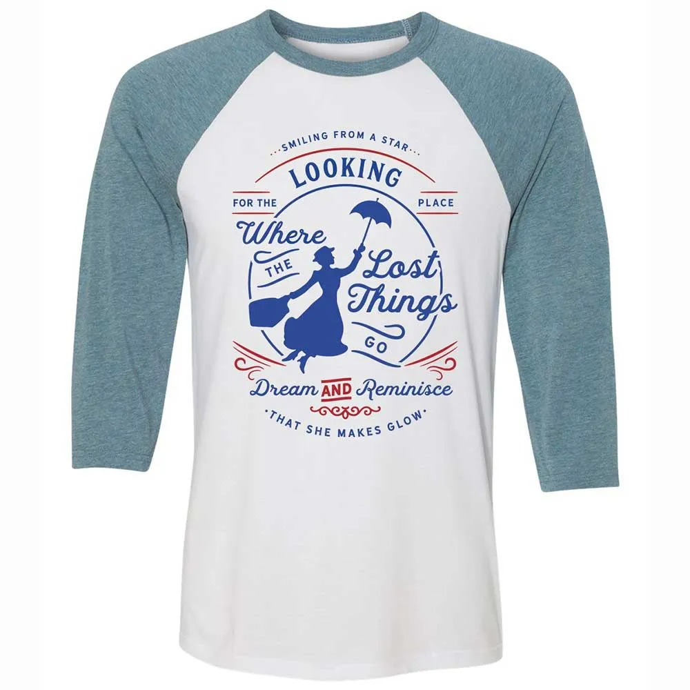 Unisex 3/4 Baseball Tee - 4FFJ1J7S - White/Denim - 3