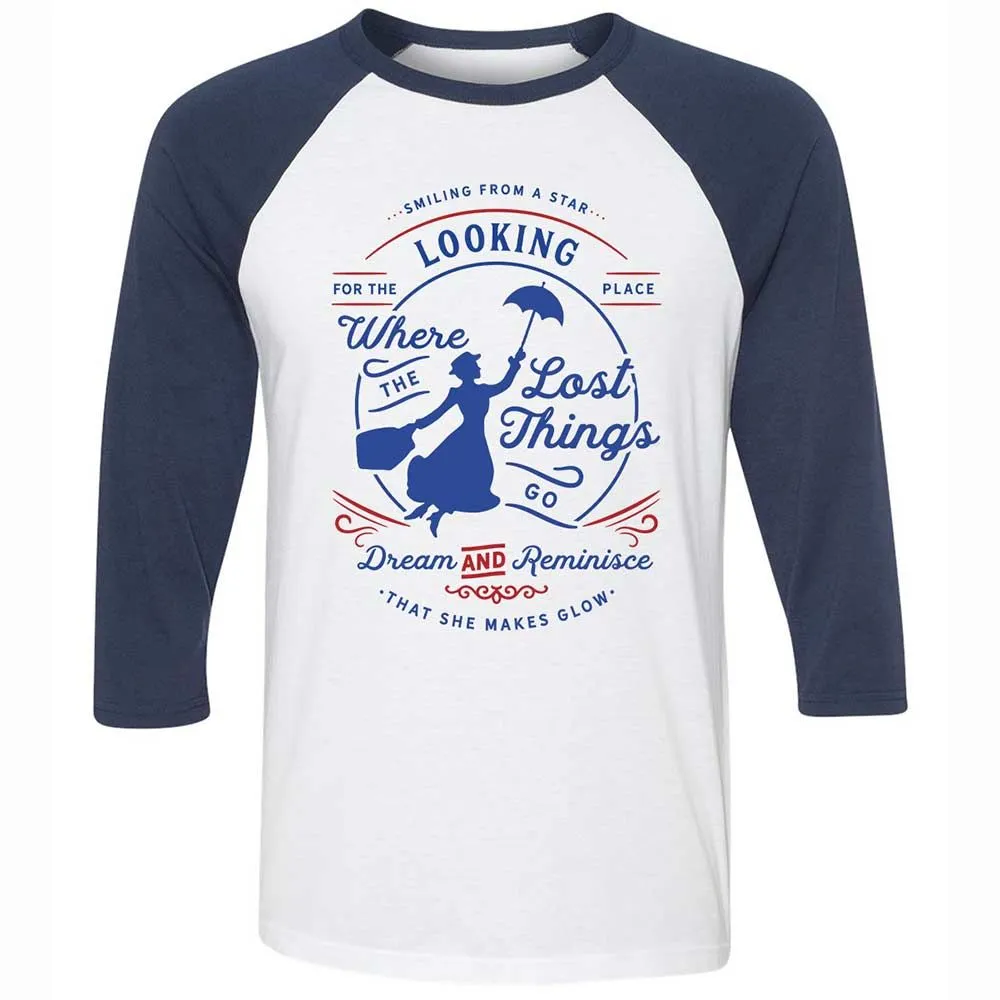 Unisex 3/4 Baseball Tee - 4FFJ1J7S - White/Navy - 8