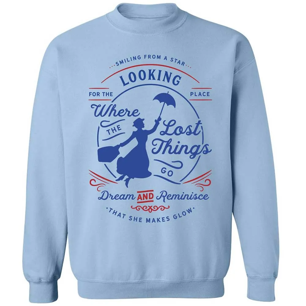 Classic Unisex Sweatshirt - YL8UM82D - Light Blue - 4