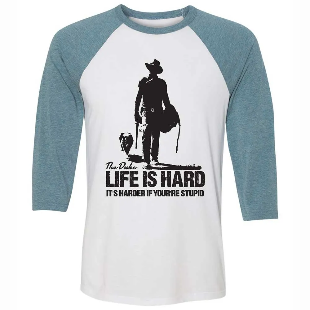 Life is hard - White/Denim - 3