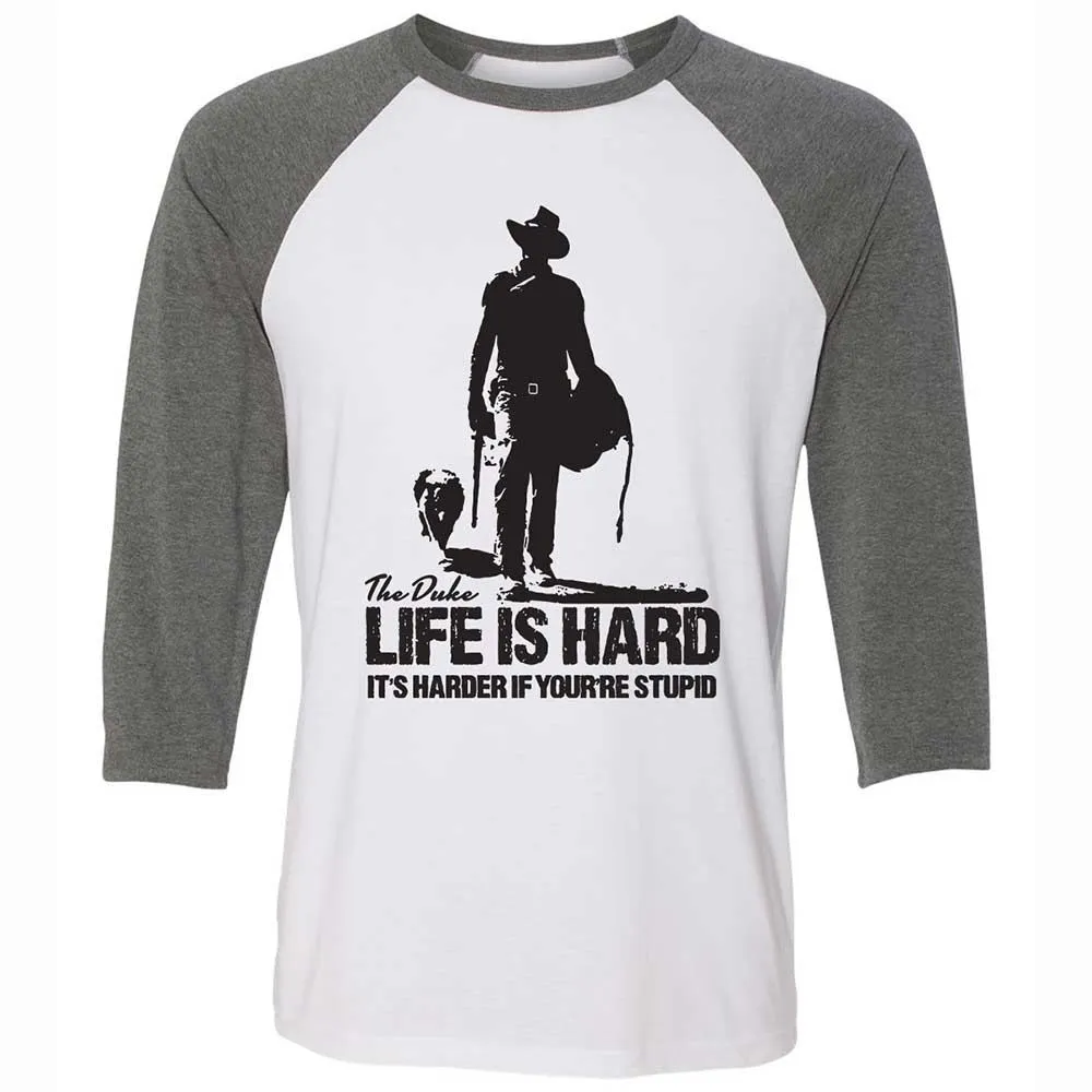 Life is hard - White/Deep Heather - 11