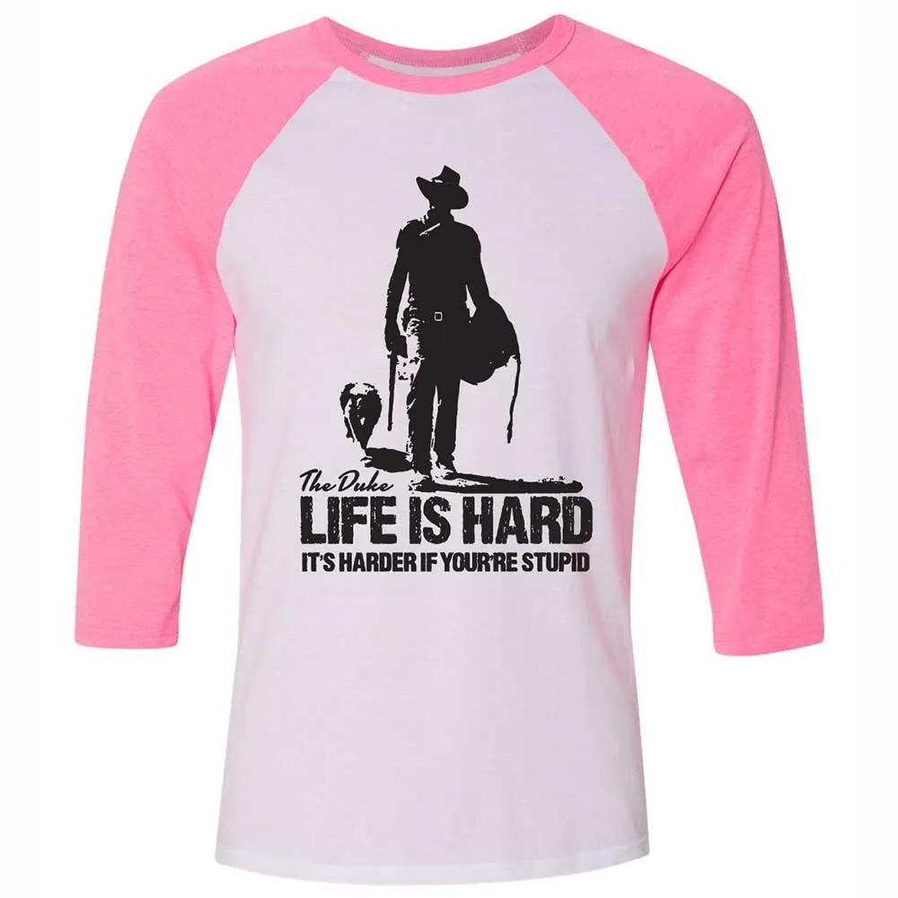 Life is hard - White/Neon Pink - 12