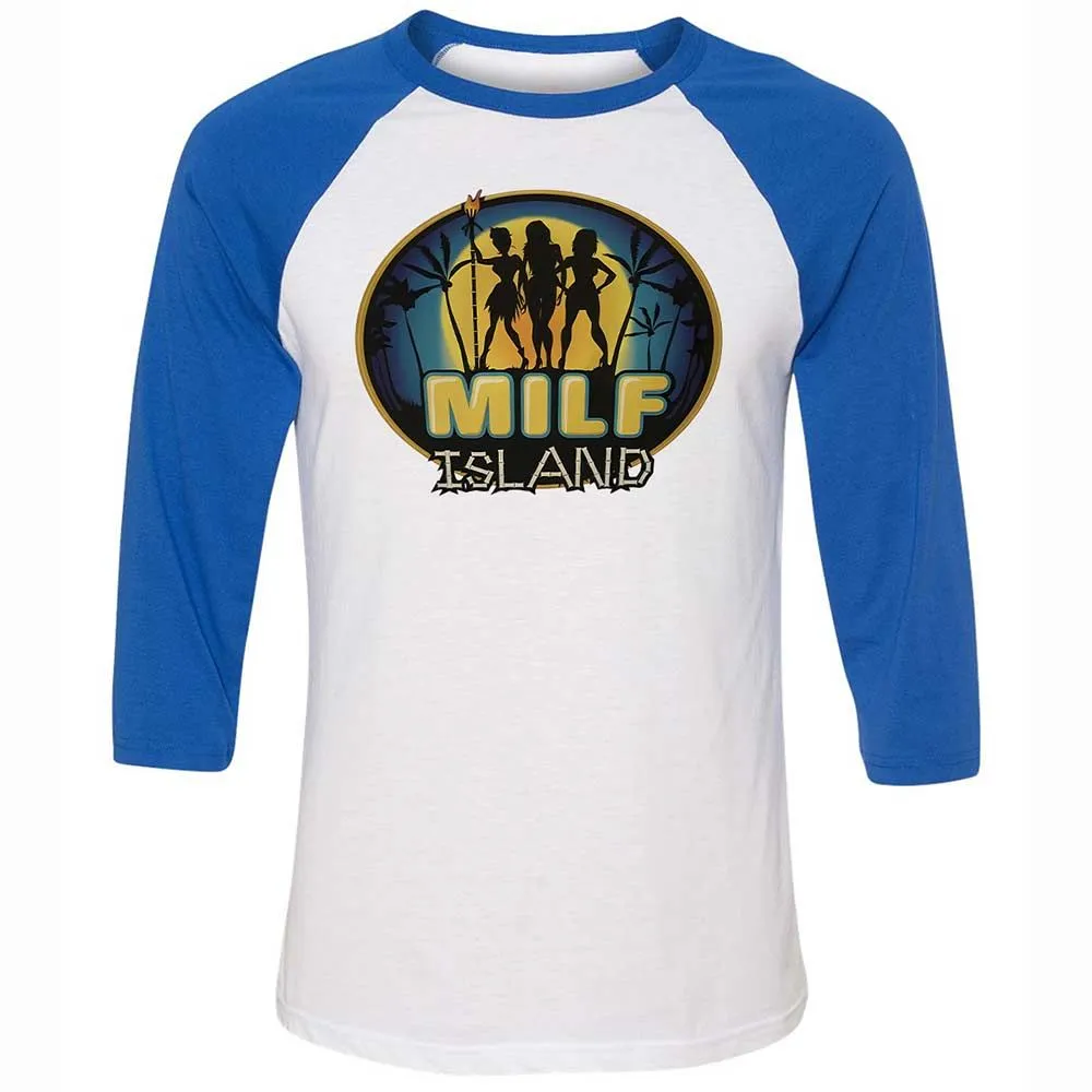 Unisex 3/4 Baseball Tee - 5VPRWUKY - White/True Royal - 10