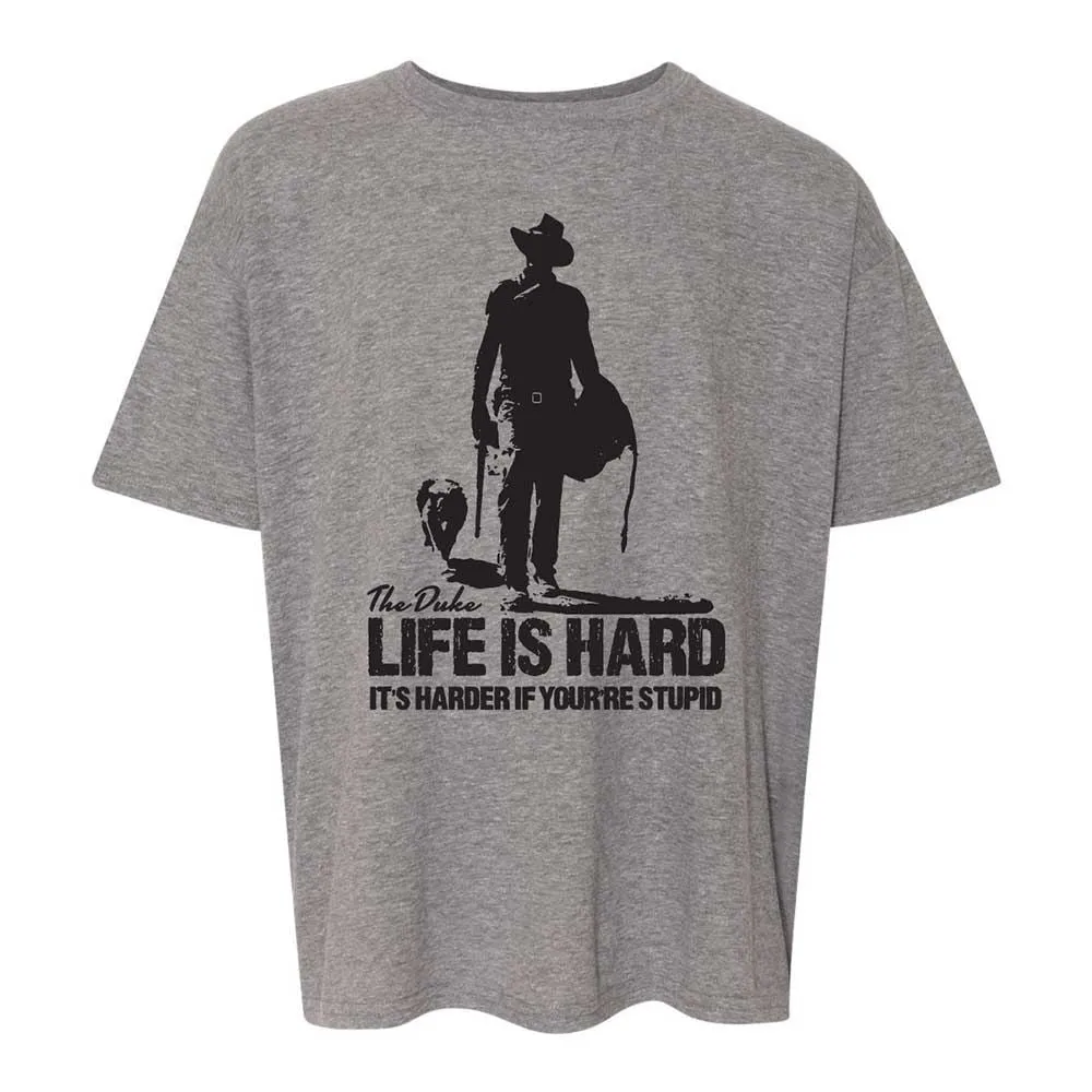 Life is hard - Graphite Heather - 18