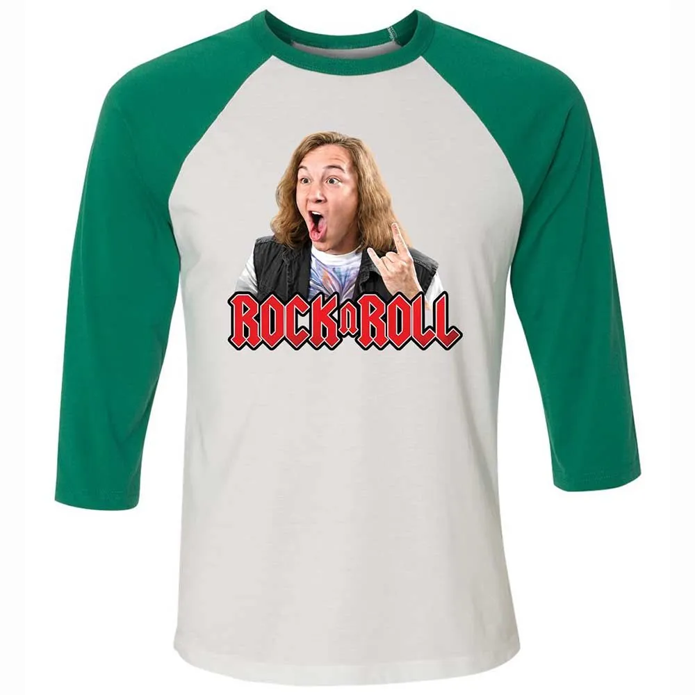 Unisex 3/4 Baseball Tee - DCXYUXAK - White/Kelly - 6