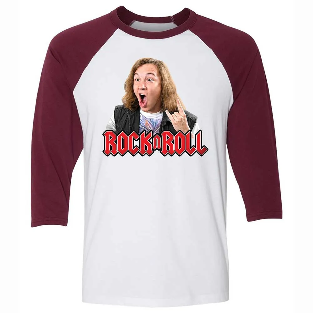 Unisex 3/4 Baseball Tee - DCXYUXAK - White/Maroon - 7