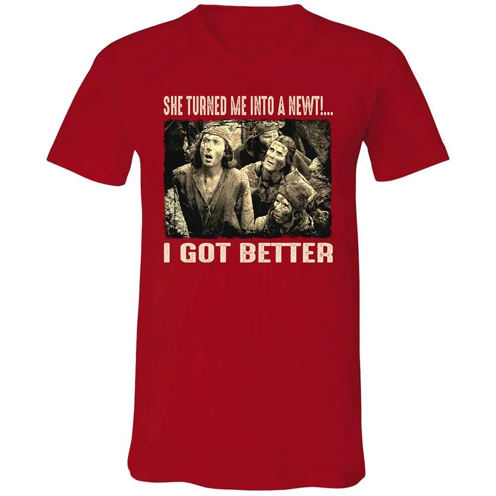 Unisex V-Neck T-Shirt - BPXQG833 - Red - 6