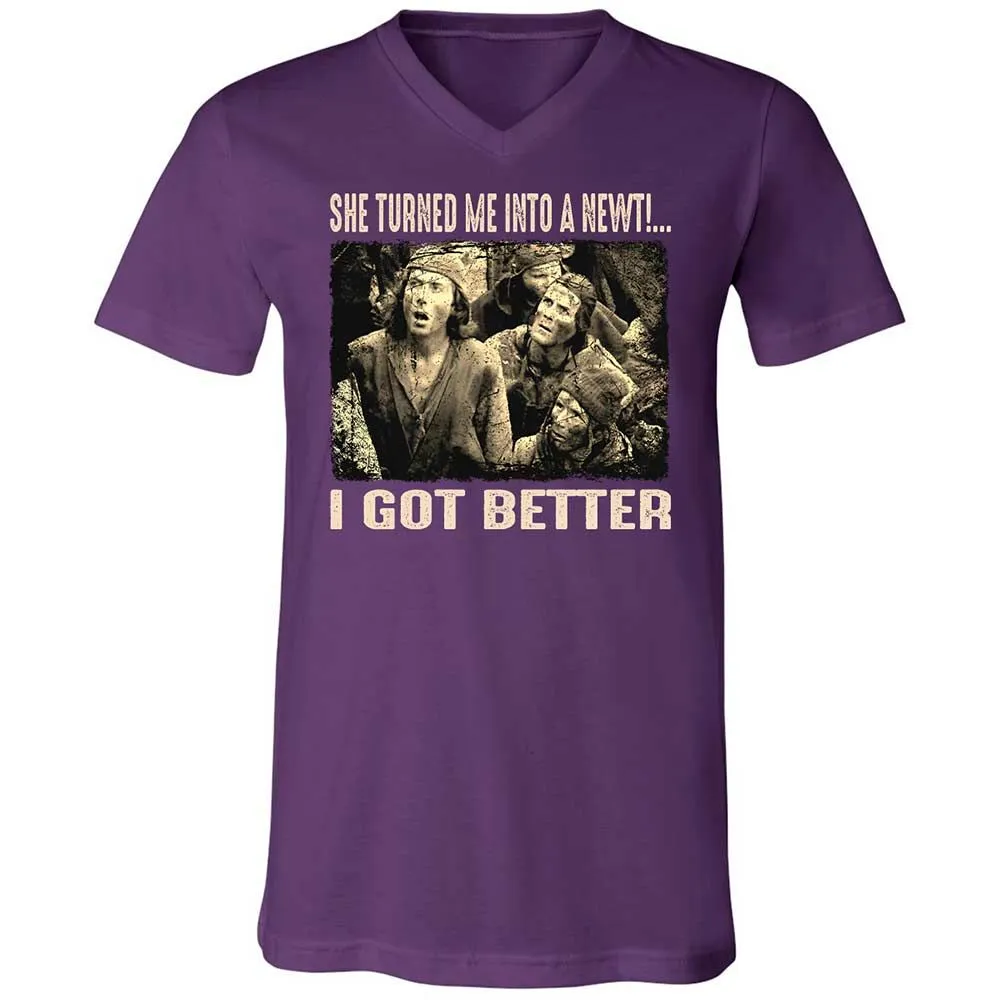Unisex V-Neck T-Shirt - BPXQG833 - Team Purple - 10