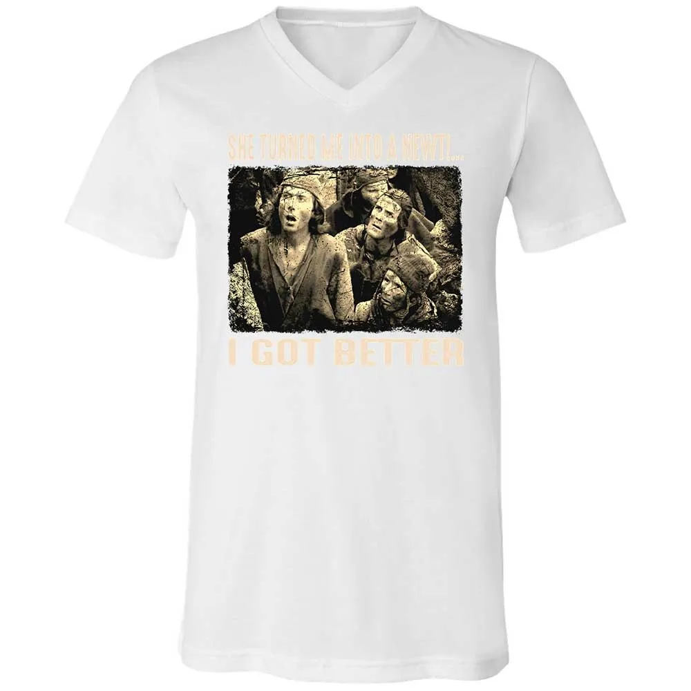 Unisex V-Neck T-Shirt - BPXQG833 - White - 16