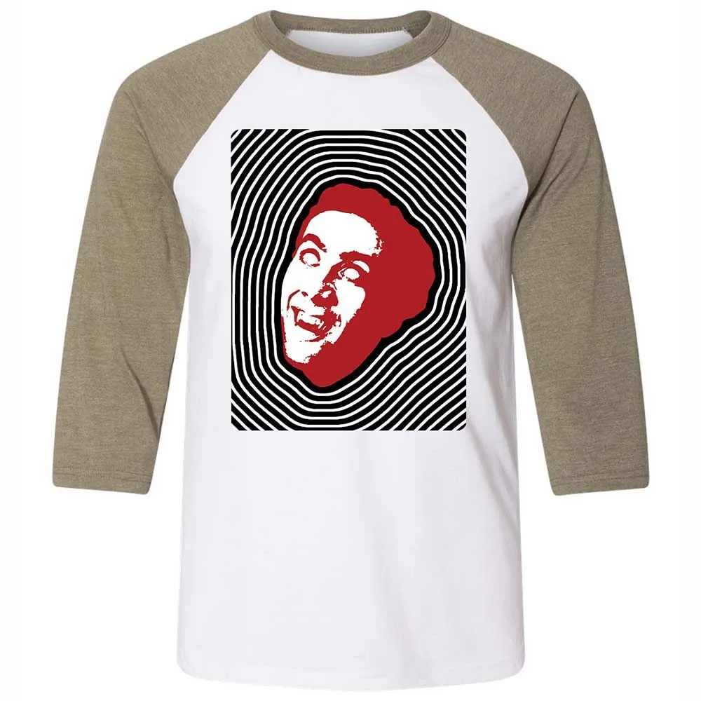 Psychedelic Nicolas Cage - White/Heather Olive - 4