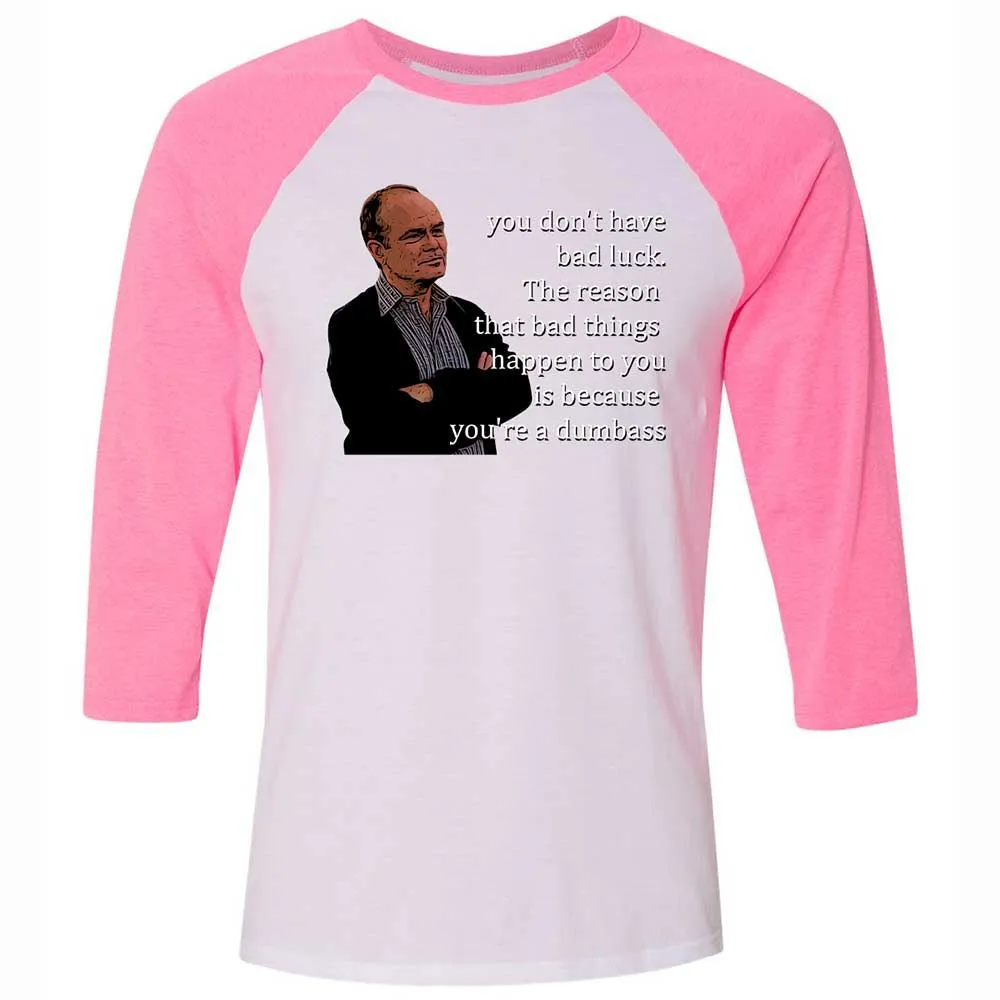 Unisex 3/4 Baseball Tee - 2UC8MW6E - White/Neon Pink - 12