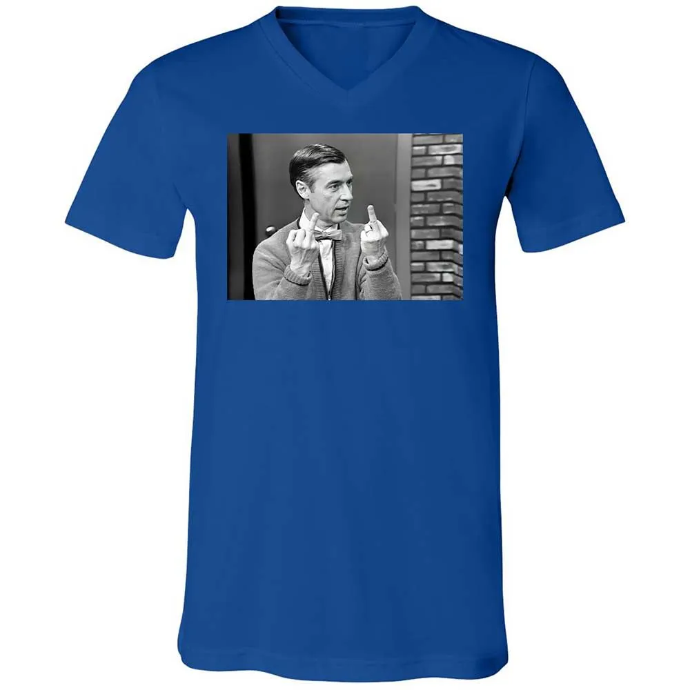 Unisex V-Neck T-Shirt - 2Y5HJG7Z - True Royal - 4