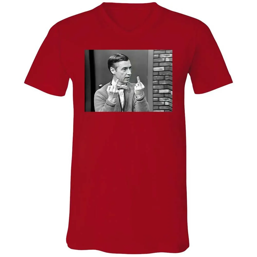 Unisex V-Neck T-Shirt - 2Y5HJG7Z - Red - 6