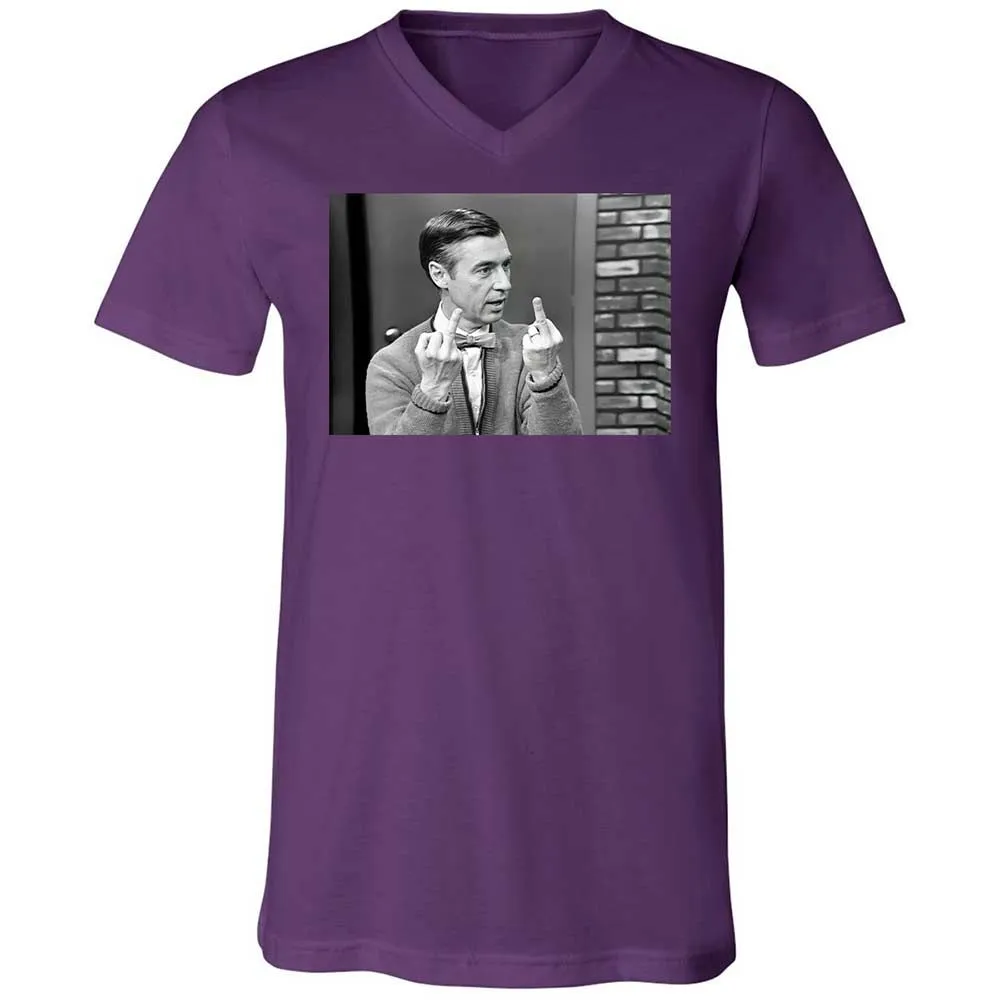 Unisex V-Neck T-Shirt - 2Y5HJG7Z - Team Purple - 10