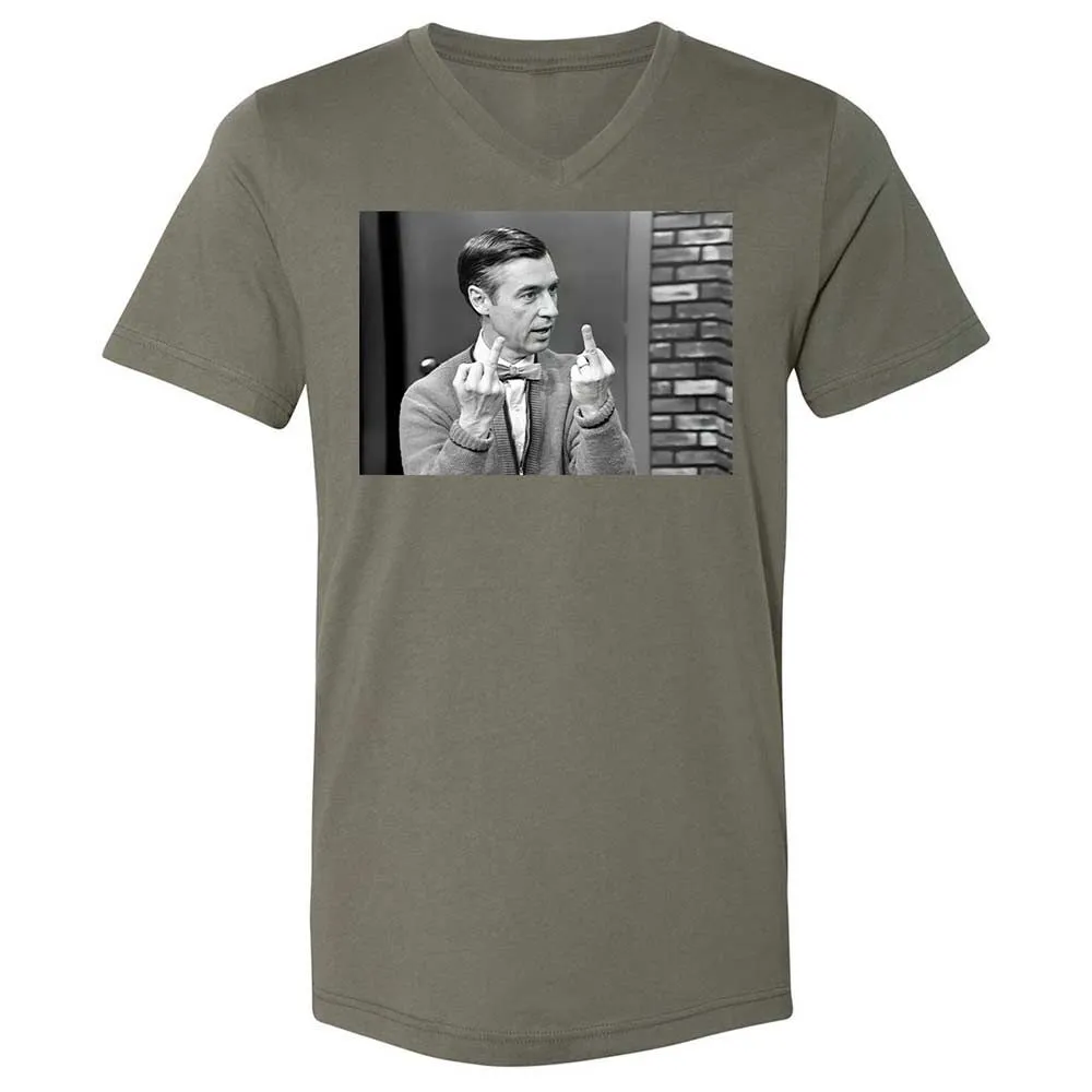 Unisex V-Neck T-Shirt - 2Y5HJG7Z - Military Green - 11