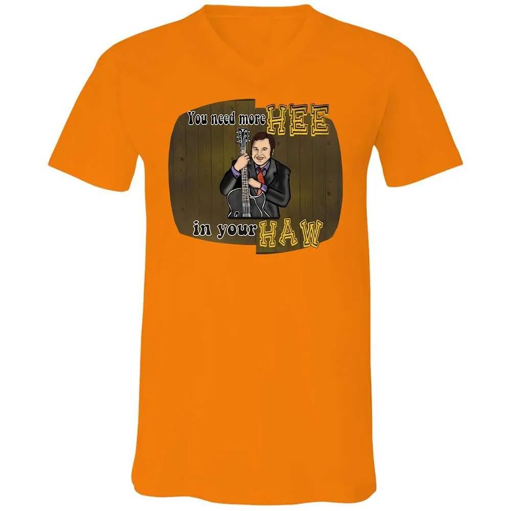 Unisex V-Neck T-Shirt - 3YR5NY3S - Orange - 7