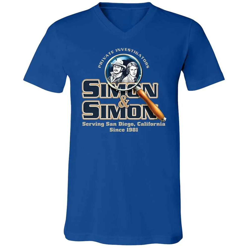Unisex V-Neck T-Shirt - 8S9RMCVZ - True Royal - 4