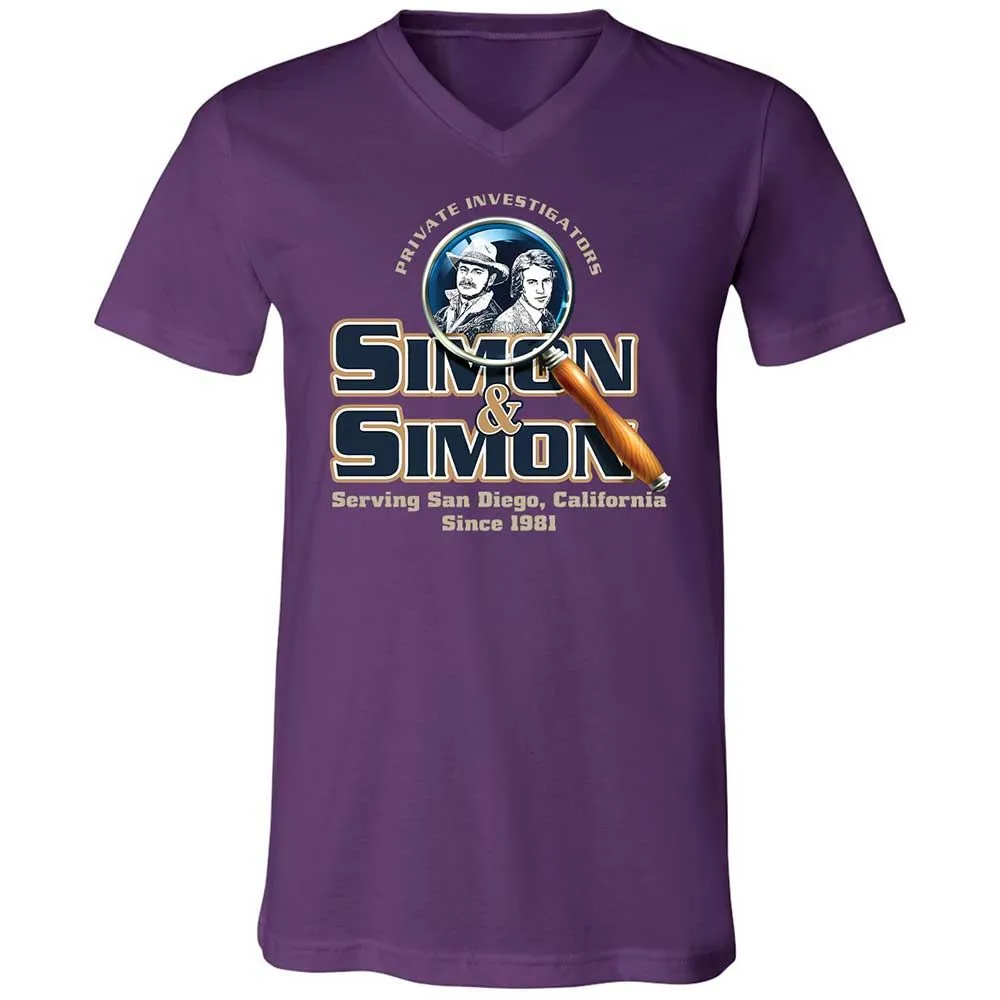 Unisex V-Neck T-Shirt - 8S9RMCVZ - Team Purple - 10
