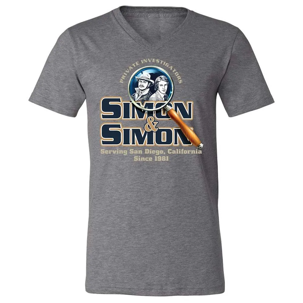 Unisex V-Neck T-Shirt - 8S9RMCVZ - Deep Heather - 14