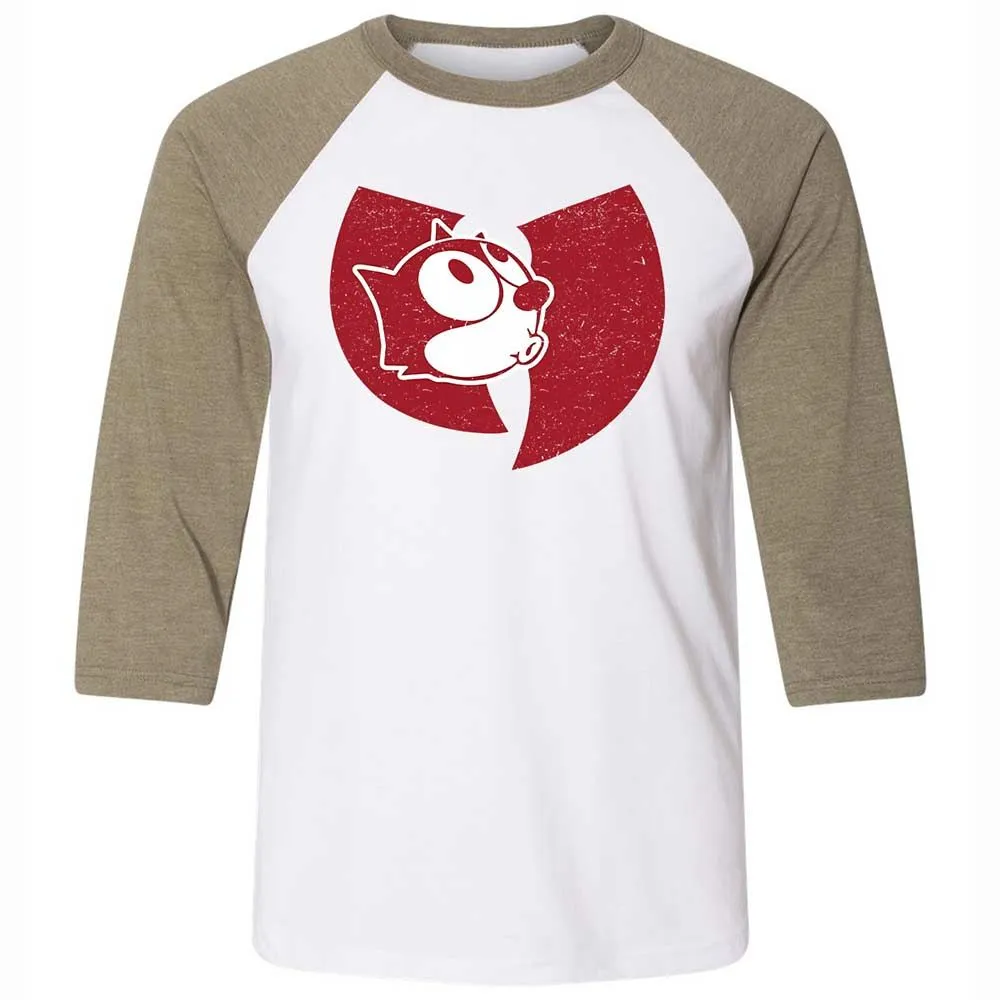 Unisex 3/4 Baseball Tee - JY3F35M1 - White/Heather Olive - 4