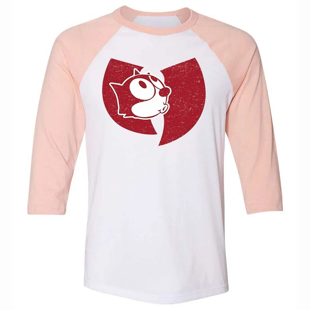 Unisex 3/4 Baseball Tee - JY3F35M1 - White/Heather Peach - 5