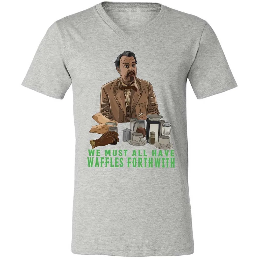 Unisex V-Neck T-Shirt - S9KFU46Y - Athletic Heather - 2
