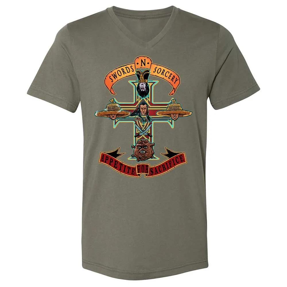 Unisex V-Neck T-Shirt - CNTNJ7CA - Military Green - 11