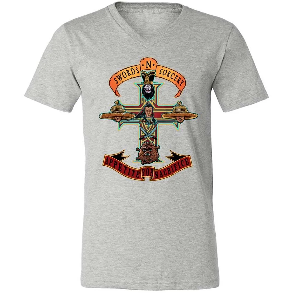 Unisex V-Neck T-Shirt - CNTNJ7CA - Athletic Heather - 15