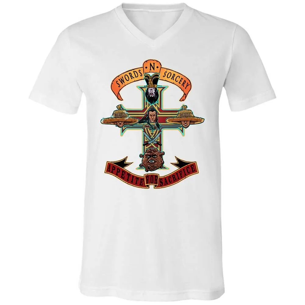 Unisex V-Neck T-Shirt - CNTNJ7CA - White - 16
