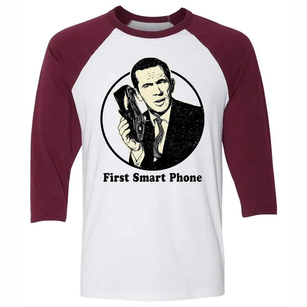 Unisex 3/4 Baseball Tee - JUDS116T - White/Maroon - 7