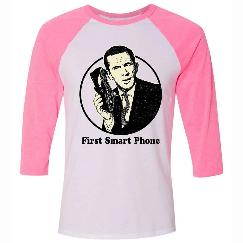 Unisex 3/4 Baseball Tee - JUDS116T - White/Neon Pink - 12