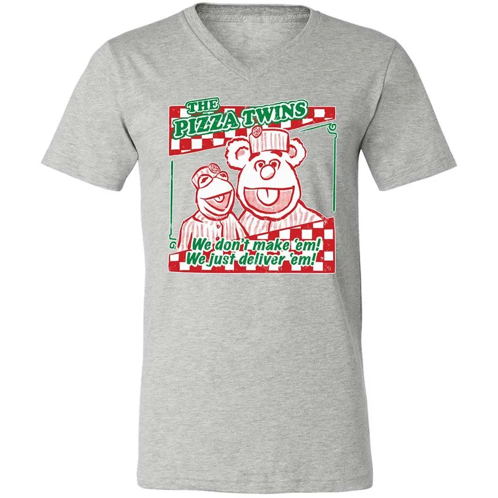 Unisex V-Neck T-Shirt - 7DL36N7L - Athletic Heather - 2