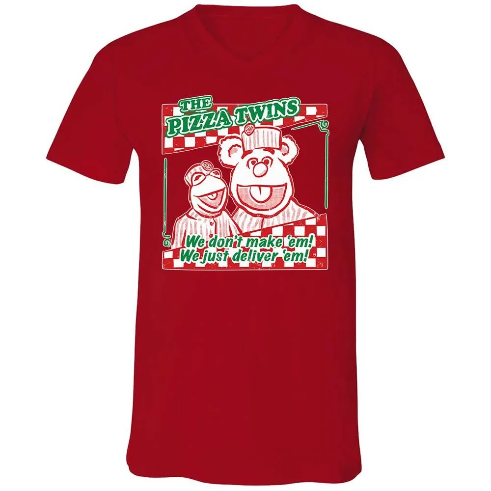 Unisex V-Neck T-Shirt - 7DL36N7L - Red - 5