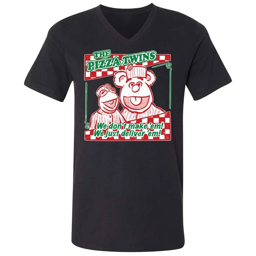Unisex V-Neck T-Shirt - 7DL36N7L - Black - 11