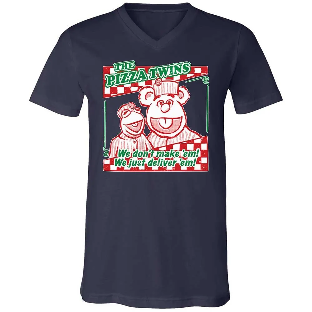 Unisex V-Neck T-Shirt - 7DL36N7L - Navy - 12